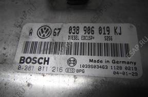 БЛОК УПРАВЛЕНИЯ ДВИГАТЕЛЕМ SEAT LEON 1.9 TDI 130 038906019KJ