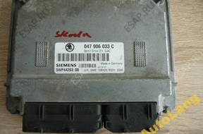 БЛОК УПРАВЛЕНИЯ ДВИГАТЕЛЕМ SKODA 047 906 033C 5WP 44203 08