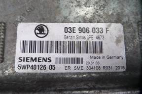 БЛОК УПРАВЛЕНИЯ ДВИГАТЕЛЕМ Skoda Fabia 1,2 12V 2003 год 03E 906