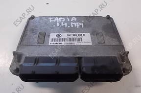 БЛОК УПРАВЛЕНИЯ   ДВИГАТЕЛЕМ  SKODA FABIA 1,4 MPI