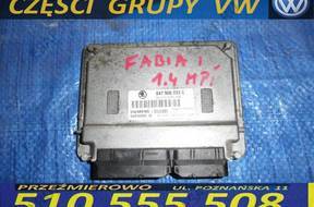 БЛОК УПРАВЛЕНИЯ ДВИГАТЕЛЕМ SKODA FABIA 1.4 MPI 047906033C