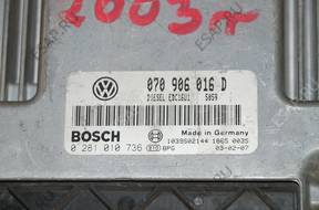 БЛОК УПРАВЛЕНИЯ ДВИГАТЕЛЕМ TOUAREG 5.0TDI 070906016D EDC16U1