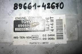 БЛОК УПРАВЛЕНИЯ ДВИГАТЕЛЕМ TOYOTA RAV 4 89661-42670