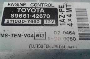 БЛОК УПРАВЛЕНИЯ ДВИГАТЕЛЕМ TOYOTA RAV4 2.0 VVTI 89661-42670