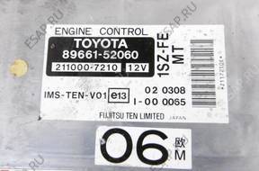 БЛОК УПРАВЛЕНИЯ   ДВИГАТЕЛЕМ TOYOTA YARIS 8966152060