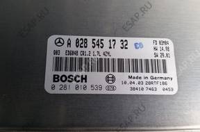 БЛОК УПРАВЛЕНИЯ ДВИГАТЕЛЕМ VANEO W414 1.7 CDI 0281010539