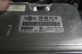 БЛОК УПРАВЛЕНИЯ ДВИГАТЕЛЕМ VW 1.9 TDI 038906019GQ