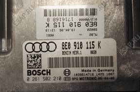 БЛОК УПРАВЛЕНИЯ ДВИГАТЕЛЕМ VW 8E0910115K 2.0 TFSI BWE