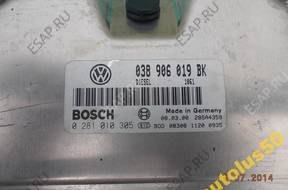 БЛОК УПРАВЛЕНИЯ ДВИГАТЕЛЕМ VW Audi 038906019BK 0281010305