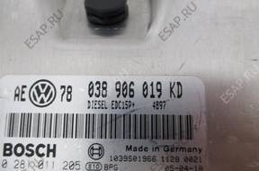 БЛОК УПРАВЛЕНИЯ  ДВИГАТЕЛЕМ  VW AUDI 038906019KD