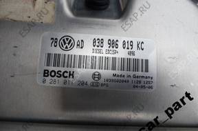 БЛОК УПРАВЛЕНИЯ ДВИГАТЕЛЕМ VW AUDI 1.9 TDI 101  038906019 KC