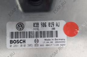 БЛОК УПРАВЛЕНИЯ ДВИГАТЕЛЕМ VW AUDI 1.9 TDI 115KM 038906019AJ