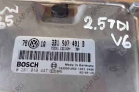 БЛОК УПРАВЛЕНИЯ ДВИГАТЕЛЕМ VW AUDI 2.5 TDI V6 AKN 3B1907401B