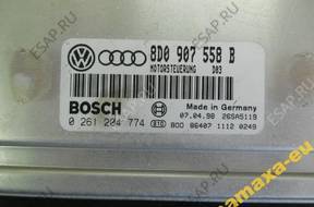 БЛОК УПРАВЛЕНИЯ ДВИГАТЕЛЕМ VW AUDI A4 1.8 20V 8D0907558B 1998 год