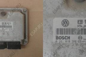 БЛОК УПРАВЛЕНИЯ ДВИГАТЕЛЕМ VW BOSCH 0281010380 038906012CL