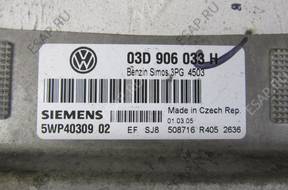 БЛОК УПРАВЛЕНИЯ ДВИГАТЕЛЕМ VW FOX 1.2 03D906033H 5WP4030902