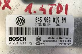БЛОК УПРАВЛЕНИЯ   ДВИГАТЕЛЕМ VW FOX 1.4  045906019BN
