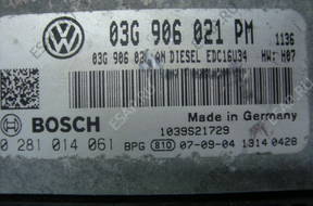 БЛОК УПРАВЛЕНИЯ ДВИГАТЕЛЕМ VW Golf 1.9     03G906021PM
