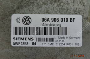 БЛОК УПРАВЛЕНИЯ ДВИГАТЕЛЕМ VW GOLF 4 IV 06A906019 BF