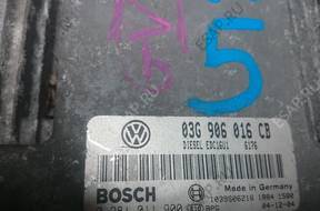 БЛОК УПРАВЛЕНИЯ ДВИГАТЕЛЕМ VW GOLF 5 1,9 TDI 03G906016 CB