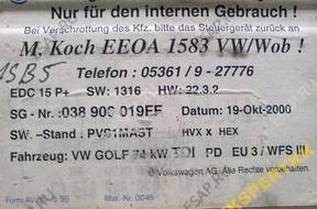 БЛОК УПРАВЛЕНИЯ   ДВИГАТЕЛЕМ VW GOLF IV 038906019FF