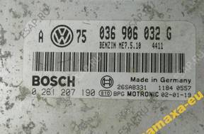 БЛОК УПРАВЛЕНИЯ ДВИГАТЕЛЕМ VW GOLF IV 1.4 036906032G NAMAX