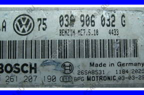 БЛОК УПРАВЛЕНИЯ ДВИГАТЕЛЕМ VW GOLF IV BORA 036906032G