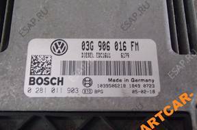 БЛОК УПРАВЛЕНИЯ ДВИГАТЕЛЕМ VW GOLF V 2.0 TDI 140KM 05 год,