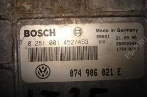 БЛОК УПРАВЛЕНИЯ   ДВИГАТЕЛЕМ VW LT 2.5TDI 074906021E