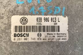 БЛОК УПРАВЛЕНИЯ   ДВИГАТЕЛЕМ VW LUPO 038906013L