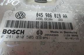 БЛОК УПРАВЛЕНИЯ ДВИГАТЕЛЕМ VW LUPO 045906019AA 0281010505 FV