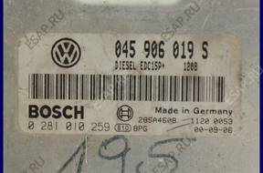БЛОК УПРАВЛЕНИЯ ДВИГАТЕЛЕМ VW LUPO 1.4 045906019S 0281010259