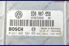 БЛОК УПРАВЛЕНИЯ ДВИГАТЕЛЕМ VW PASSAT 0261204502 8D0907558