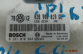 БЛОК УПРАВЛЕНИЯ ДВИГАТЕЛЕМ VW PASSAT B5 038906019GL