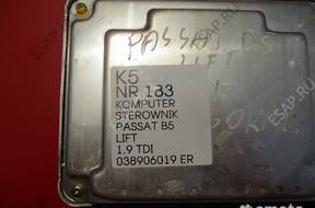 БЛОК УПРАВЛЕНИЯ ДВИГАТЕЛЕМ VW PASSAT B5 1.9 TDI 038906019ER