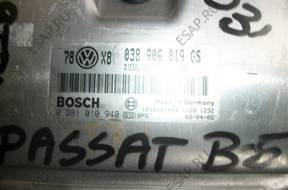 БЛОК УПРАВЛЕНИЯ   ДВИГАТЕЛЕМ VW PASSAT B5 1.9 TDI