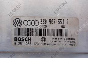 БЛОК УПРАВЛЕНИЯ ДВИГАТЕЛЕМ VW PASSAT B5 2,8V6 3B0907551T