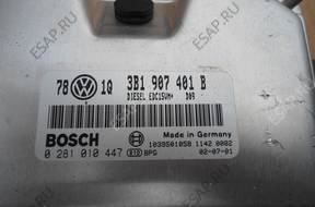 БЛОК УПРАВЛЕНИЯ   ДВИГАТЕЛЕМ VW PASSAT B5 3B1907401B