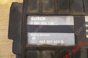 БЛОК УПРАВЛЕНИЯ ДВИГАТЕЛЕМ VW SEAT 0280000739 / 443907403G