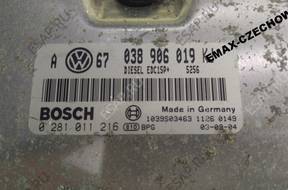 БЛОК УПРАВЛЕНИЯ ДВИГАТЕЛЕМ VW SEAT AUDI SKODA 038906019KJ