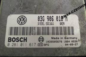 БЛОК УПРАВЛЕНИЯ ДВИГАТЕЛЕМ VW SEAT AUDI SKODA 03G906016M