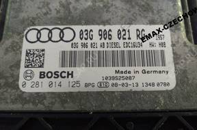 БЛОК УПРАВЛЕНИЯ ДВИГАТЕЛЕМ VW SEAT AUDI SKODA 03G906021 год,G