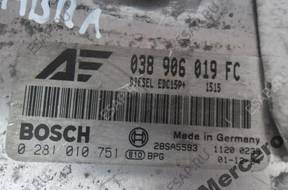 БЛОК УПРАВЛЕНИЯ ДВИГАТЕЛЕМ VW SEAT SKODA 1.9 TDI 038906019FC