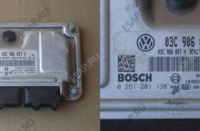 БЛОК УПРАВЛЕНИЯ ДВИГАТЕЛЕМ VW SKODA 0261201138 03C906057K