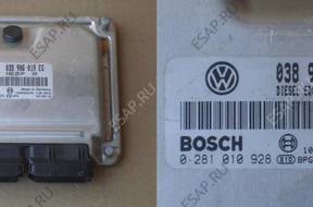 БЛОК УПРАВЛЕНИЯ ДВИГАТЕЛЕМ VW SKODA 038906019EG 0281010928