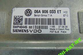 БЛОК УПРАВЛЕНИЯ ДВИГАТЕЛЕМ VW TOURAN 06 год, 06A906033ET