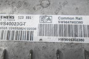 БЛОК УПРАВЛЕНИЯ ДВИГАТЕЛЕМ XSARA II 2.0 HDI 5WS40023G-T