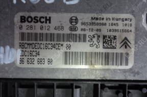 БЛОК УПРАВЛЕНИЯ ДВИГАТЕЛЕМ XSARA PICASSO 1.6 HDI 0281012468