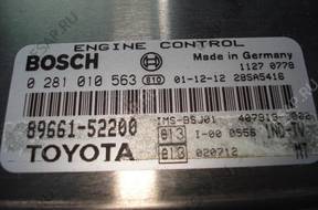 БЛОК УПРАВЛЕНИЯ   ДВИГАТЕЛЕМ YARIS D4D 0281010563
