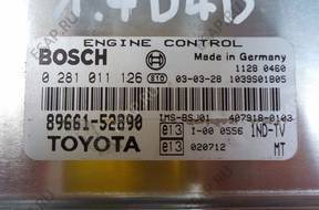 БЛОК УПРАВЛЕНИЯ ДВИГАТЕЛЕМ YARIS I 1.4 D4D 0281011126